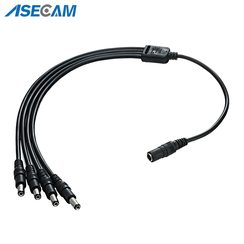 Asecam DC мощность 5 5x2 1 мм гнездо к 4 Штекерный кабель сплиттер адаптер для