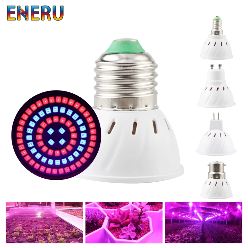 Led Grow Light Bulb E27 E14 GU10 MR16 AC 220V 230V 240V Growing Lamp For Flower Plant Hydroponics System Aquarium Led Lighting