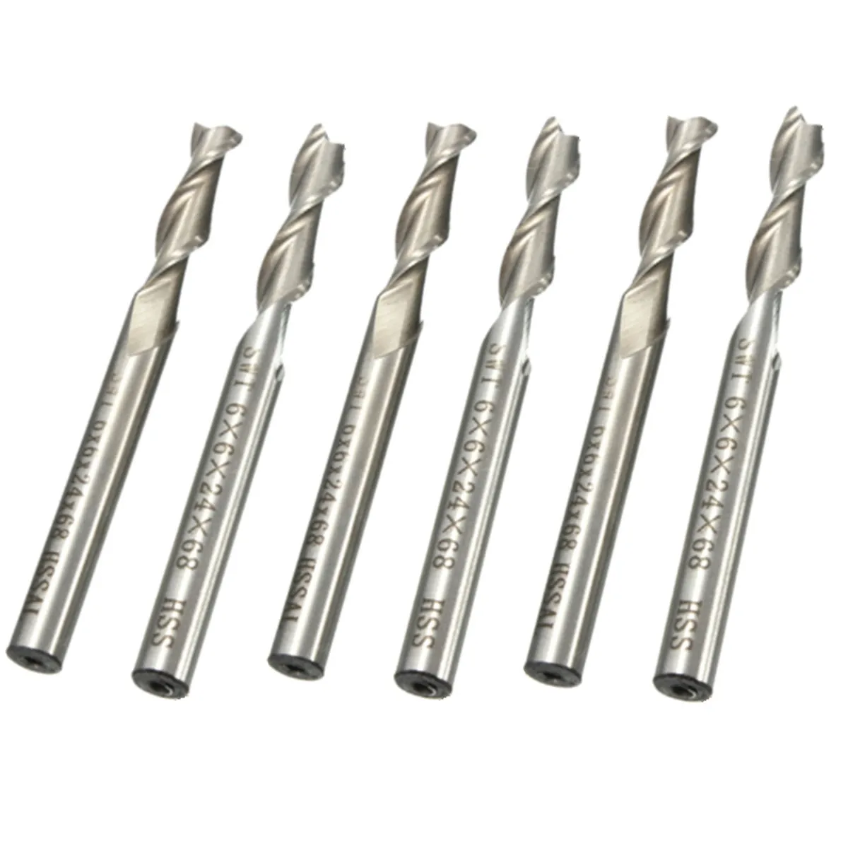 

5Pcs 6mm Two 2 Flute End Mill Cutter HSS&Aluminium Extended Length CNC Bit Drill Bit Milling Machinery Cutting Tools