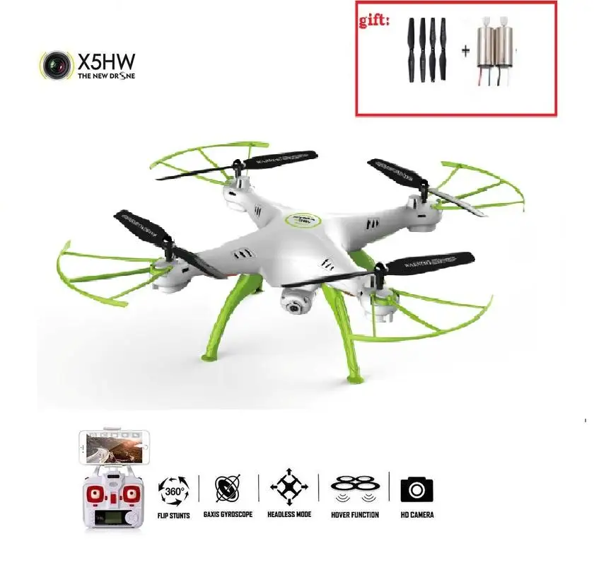 

Newest X5HW 2.4G RC Drone RC quoadcopter with HD Camera FPV 2.4G 4CH RC Helicopter