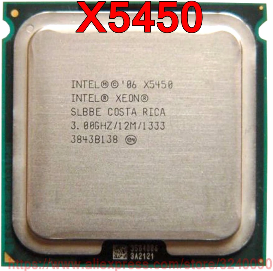 Оригинальный процессор Intel CPU Xeon X5450 3 00 ГГц/12M/1333 МГц 120 Вт четырехъядерный разъем 771