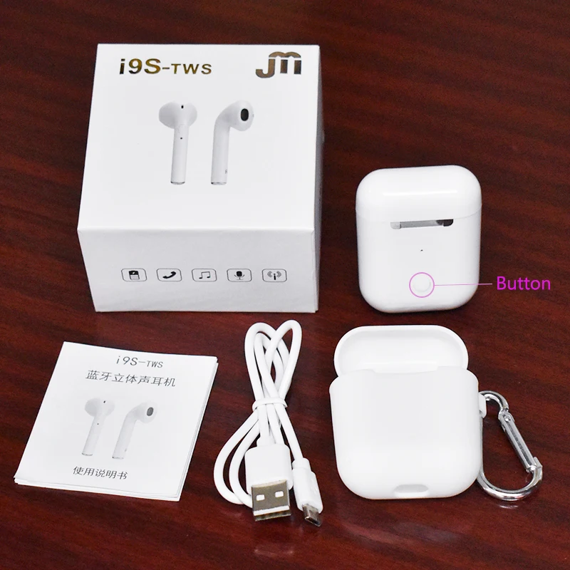 wireless headset i9s tws bluetooth earphone ear headphone mono small stereo earbuds hidden invisible earpiece micro  for phone