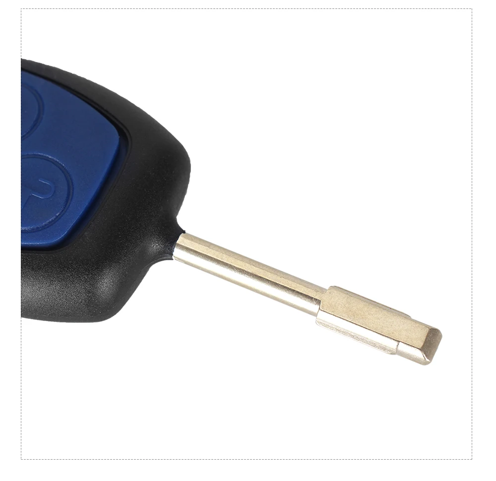 DANDKEY Горячая 3 кнопки комплект для подключения дистанционного ключа автомобиля оболочки Стайлинг крышка для Ford Transit Синий чехол
