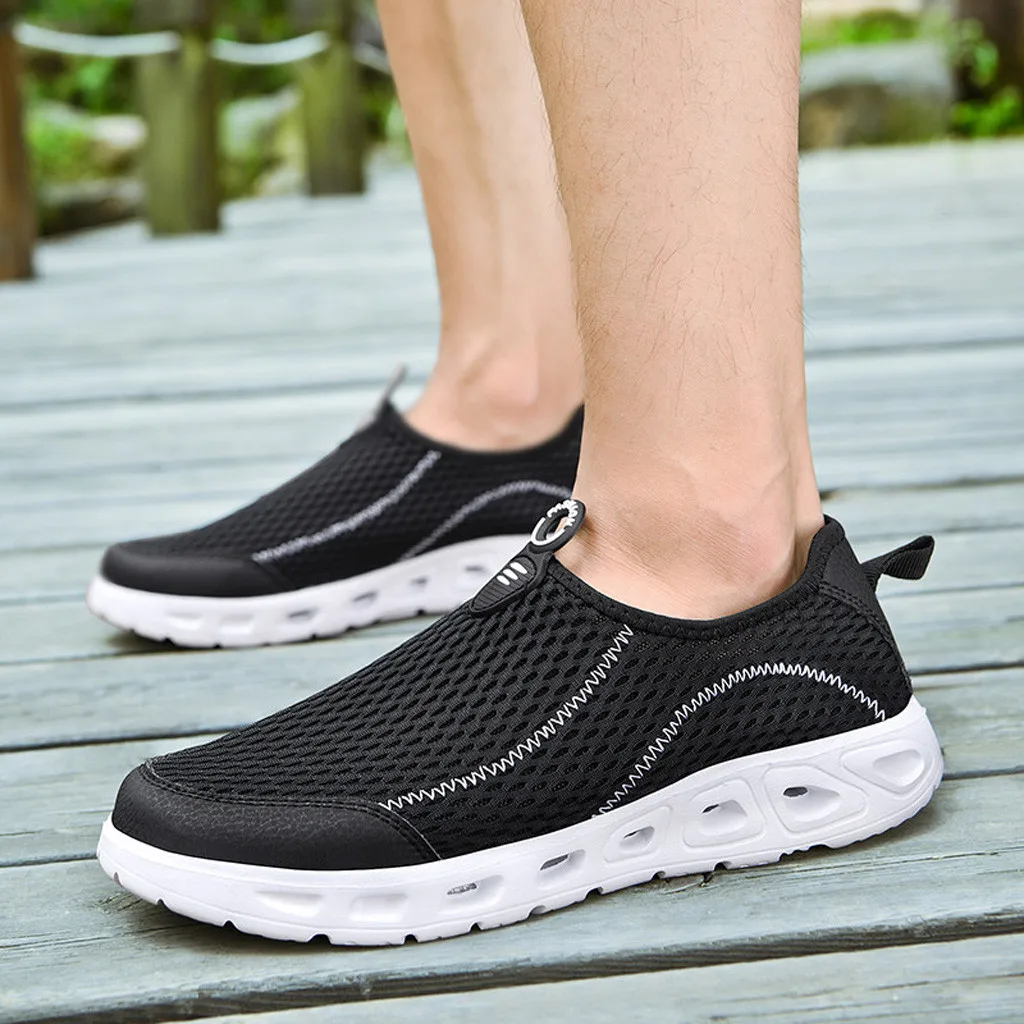 

Harajuku Fashion Running Shoes for Casual Men 2019 Spring Summer New Summer Men's Lightweight Mesh Sneakers Breathable Woven