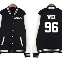 Модная однобортная бейсбольная куртка в консервативном стиле kpop новая Культовая группа up10tion с именами членов группы куртка с капюшоном с принтом