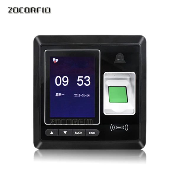$56.99 Boometric Fingerprint Door Access Control Color Screen Time Attendance With 125KHZ RFID Card Reader