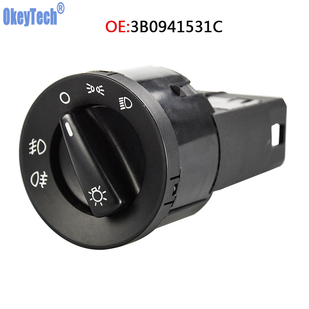 

OkeyTech 3B0941531C Good Quality Headlight Switch For Volkswagen V W Passat 1996-2000 SKODA Octavia 1996 - 2009 Free Shipping