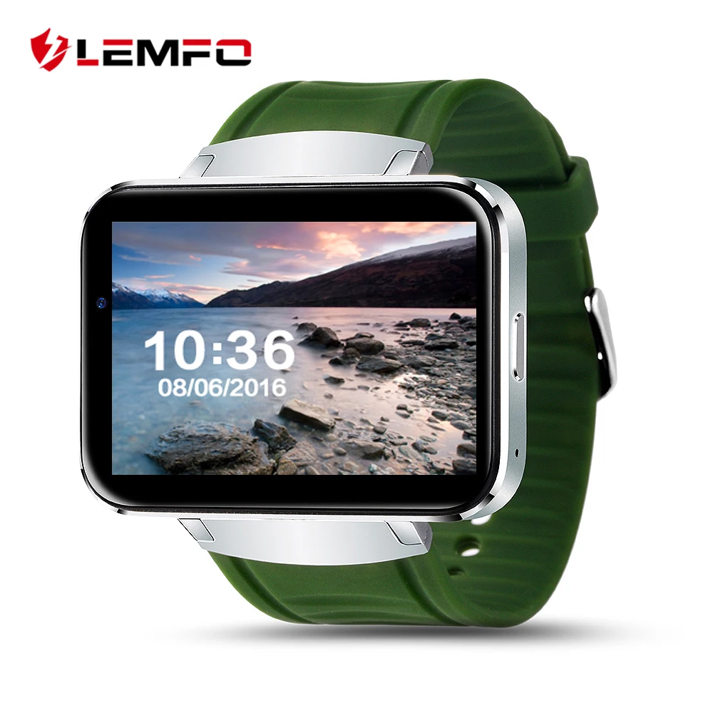 Surprise LEMFO LEM4 Android OS Smart Watch phone support GPS SIM card MP3 bluetooth WIFI smartwatch