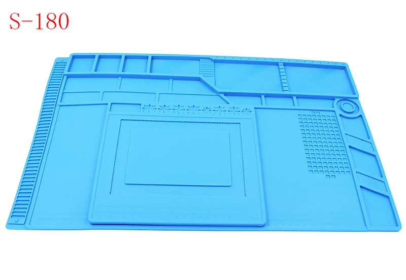 Теплоизоляционный силиконовый коврик стол коврик техническое обслуживание платформы для BGA паяльная ремонтная станция с магнитной секцией