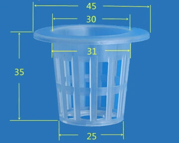 

(100pcs-pack)Mesh pot. Net cup in 3.1CM for Hydroponics system Root supporter