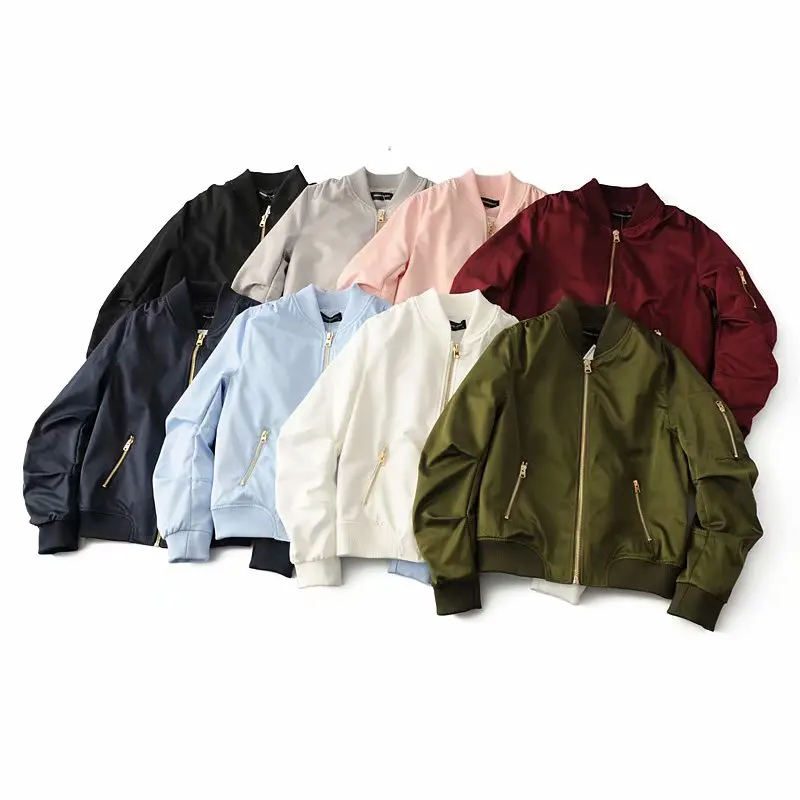 

Bella Philosophy Autumn Winter Long Sleeved Pilot Jackets Women Basic All-match Coat Female Bomber Jacket Lady Flight Jacket
