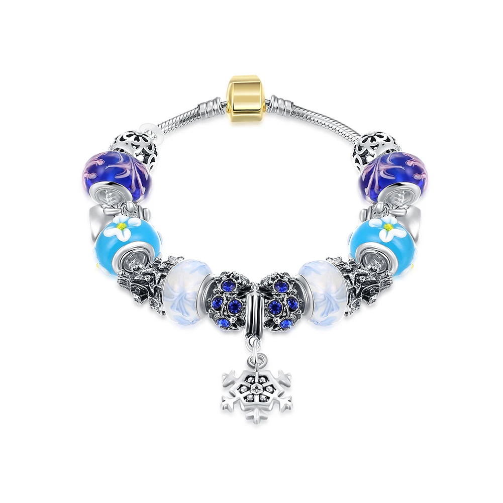 Color crystal beads in Europe combined with the murano glass of red snake chain | Украшения и аксессуары