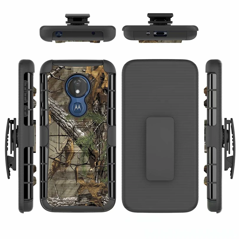 Для Motorola MOTO G7 Power G7Power US версия Hybrid Heavy Duty 3 в 1 военный Камуфляжный жесткий