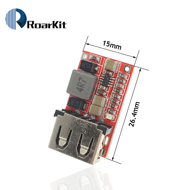 

DC 6-24V 12V/24v to 5V USB Output Charger Step Down Power Module Mini DC-DC Step Up Boost Module Power Adjustable Buck Converter