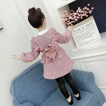

2018 Casual Fashion Newborn Kids Toddler Baby Girls Coat Cute 2 Styles Different Pattern Hooded Tops Autumn Outwear Coats