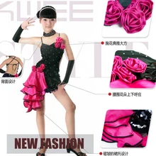 Новое поступление Элегантный блесток неравные Костюмы для бальных танцев Костюмы для латиноамериканских танцев танцевальный конкурс Платья для женщин для детей и Для женщин