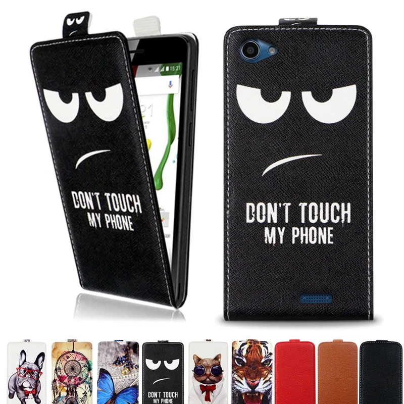

For Prestigio Muze E5 LTE PSP 5545 PSP5545 Case Printed cool cartoon butterfly Tiger owl flip up and down leather case cover