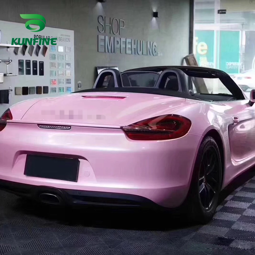 Car Vinyl film Body Sticker Car sticker Macaron cherry pink (8)