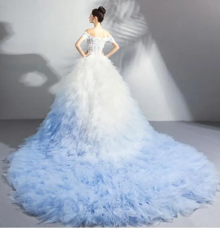 Ombre Evening dresses 2019 graduation prom gown lace up formal dress for wedding party evening gown dresses robe de soiree Ombre Evening dresses 2019 graduation prom gown lace up formal dress for wedding party evening gown dresses robe de soiree