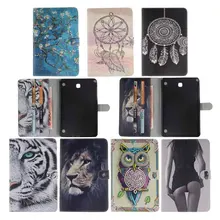 Tablet carcasas para Galaxy Tab 8.0 cubierta de cuero Protectora de la piel para el caso de samsung galaxy tab a 8.0 t350 t351 t355 tablet bolsas