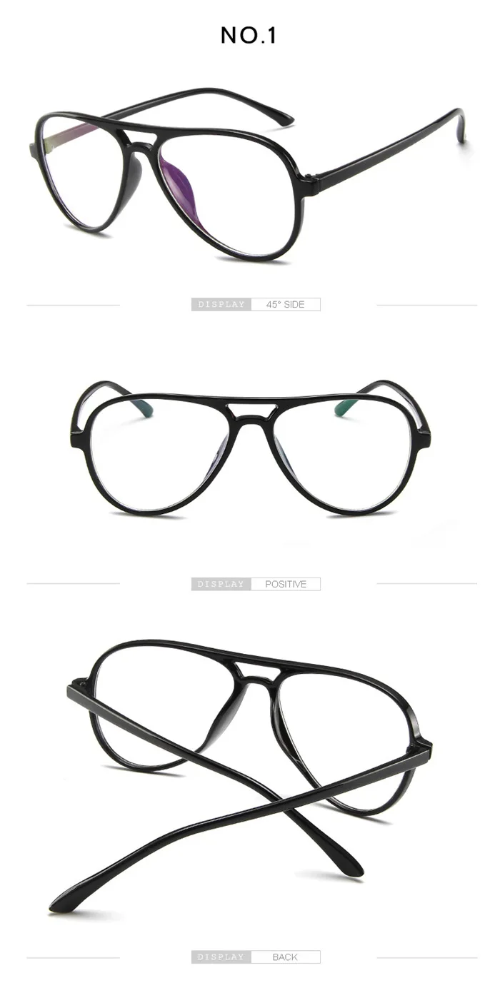Модные индивидуальные PC овальные оптические очки для женщин и мужчин ретро прозрачное зеркало поддельные очки компьютерная прозрачная рамка