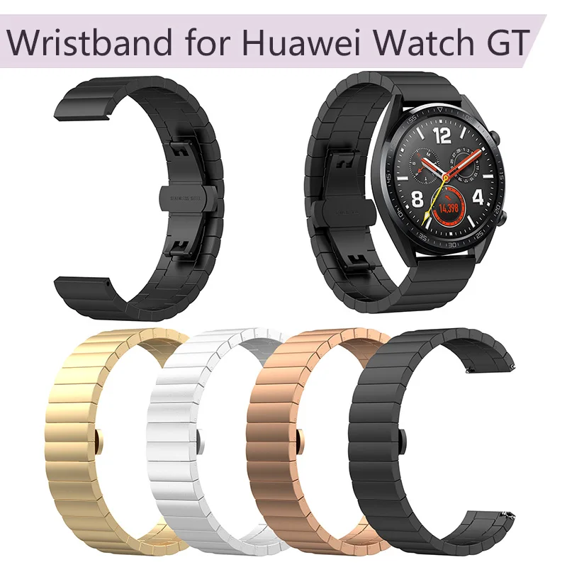 Сменный ремешок для часов из нержавеющей стали наручных Смарт часы Huawei Watch GT