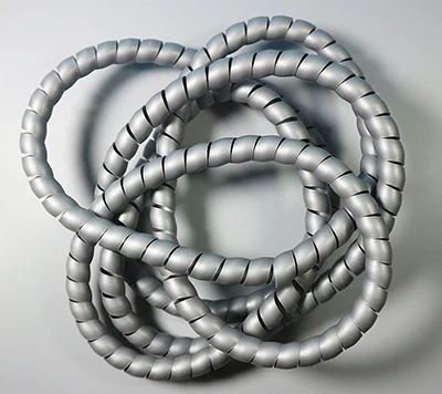 2 м/лот огнестойкие спиральные утолщения диаметр 14 мм кабель-каналы кабельные рукава обмоточная труба - Цвет: grey 2meter
