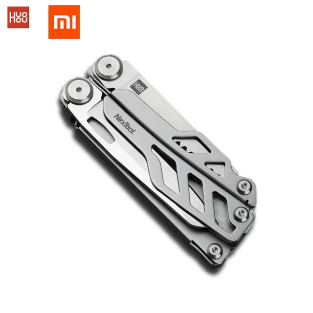 Kaufen Auf lager, xiaomi huohou multi funktion tasche folding messer 420J2 edelstahl klinge jagd camping überleben werkzeug top qualität