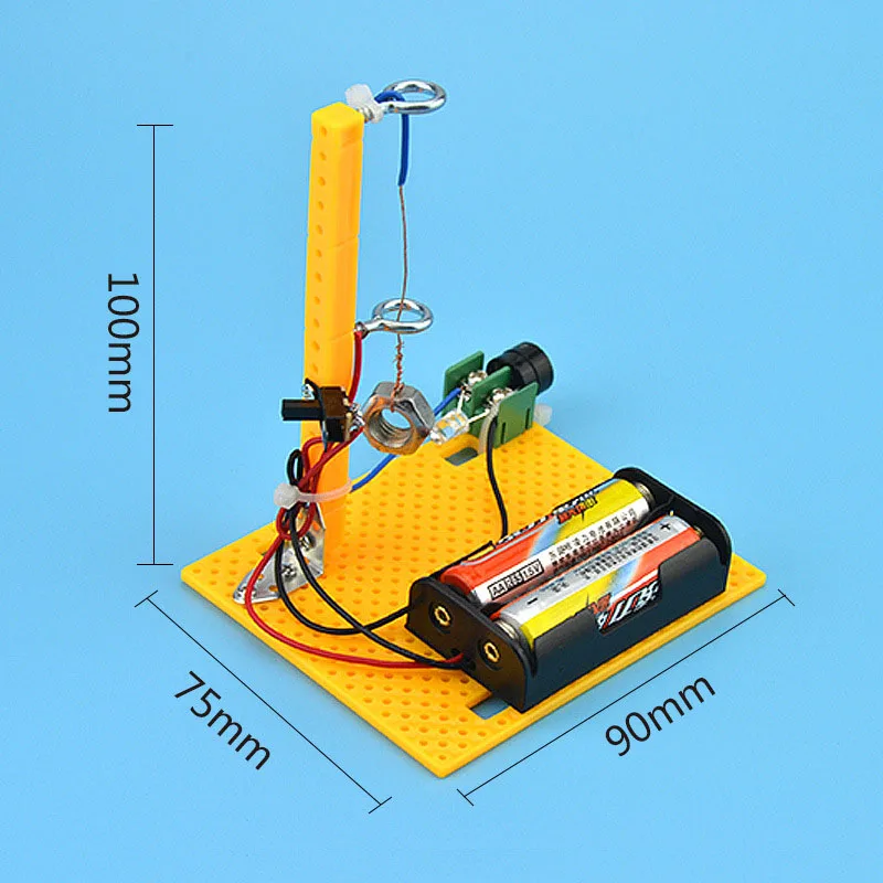 DIY землетрясения сигнализации науки Гизмо дети ручной головоломки собраны игрушки Творческий физика раннего детства образование эксперимент