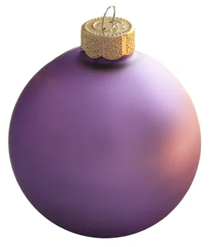 

Customized Accept - Wedding Festival Supplier Christmas Xmas Tree Ball Decoration 80mm Lilac Ball Ornament - Matte