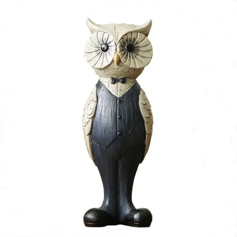 

Decorative Resin Owl Christmas Birthday Gift Mister Owl