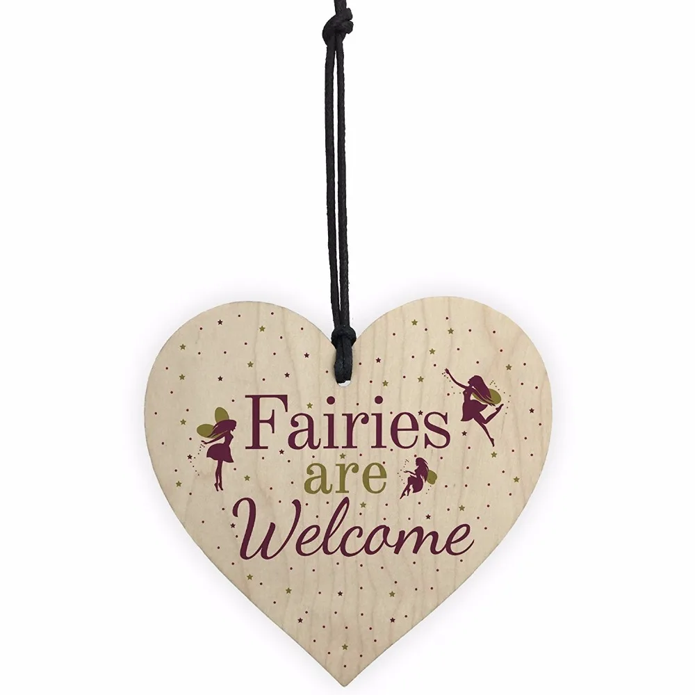 1-Meijiafei-Wooden-Fairies-Welcome-Hanging-Garden-Gardening-Shed-Summer-House-Wall-Plaque-Fairy-Sign