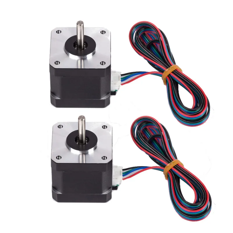 

Brand New 2pcs 4-LEAD Nema17 42BYGH 1.7A Stepper Motor For 3D Printer