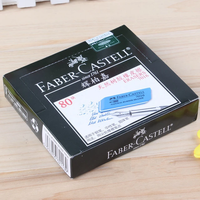 Faber Castell 7016 Natural Rubber Eraser for Gel/Ink/Ballpoint/Fountain Pen  Sand Rubber Eraser Erasable School Exam Supplies - AliExpress