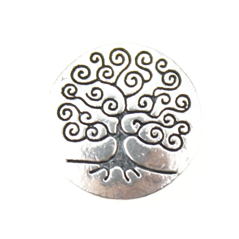 

10pcs/lot The Bloomer Tree of Life Snap Jewelry Metal 12MM Snap Buttons Fit DIY OEM Snap Bracelets For Women