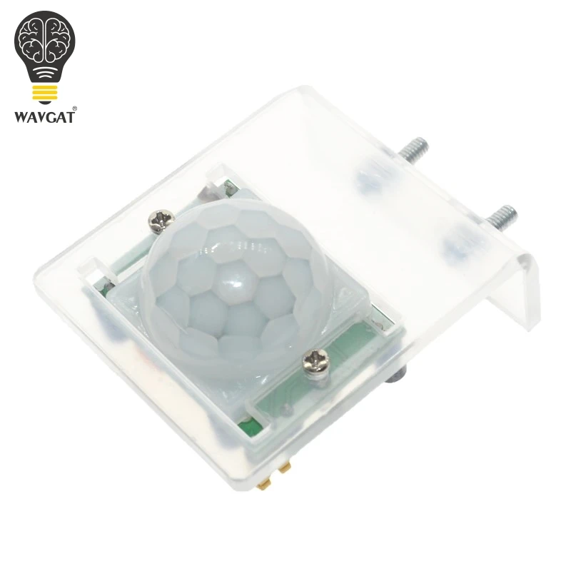 

WAVGAT HC-SR501 Acrylic Bracket IR Pyroelectric Infrared Motion Sensor Detector Module for arduino Diy Kit ( Without HC-SR501 ).