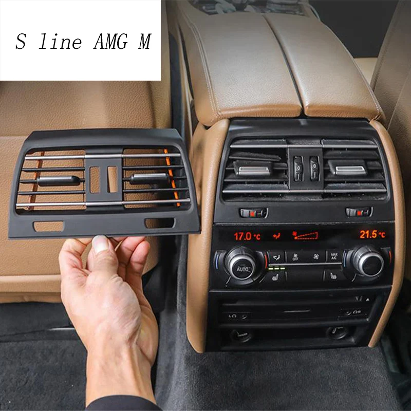 

Car styling Interior Back row Air Conditioner Outlet Decoration Cover For BMW 7 Series F01 F02 Material improve Auto Accessories