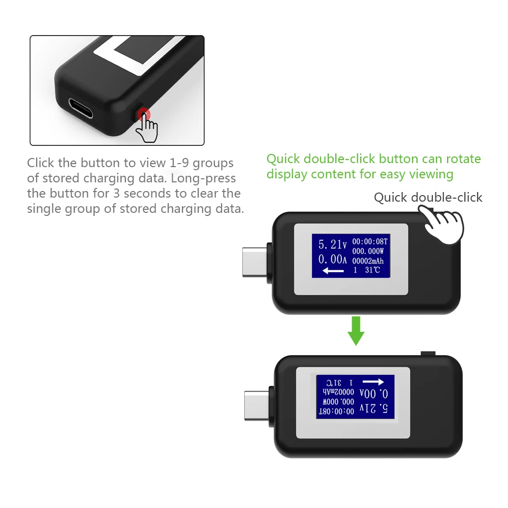 KWS-MX18 10 в 1 цифровой ЖК-дисплей USB тестер напряжения тока измеритель мощности синхронизации Амперметр USB зарядное устройство тестер детектор
