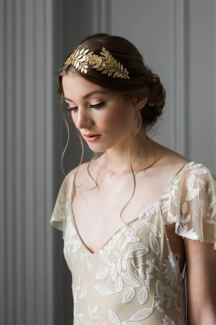 

2019 Spring Summer New Trends Forecast Swooping Gold Leaf Tiara