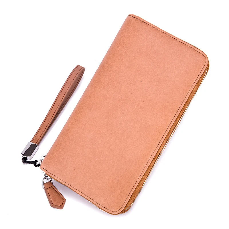 

Organ Wallet Long Men's Multi-card Genuine Leather Large Capacity Card Holder New Clutch Purse Female Zipper Phone Bag