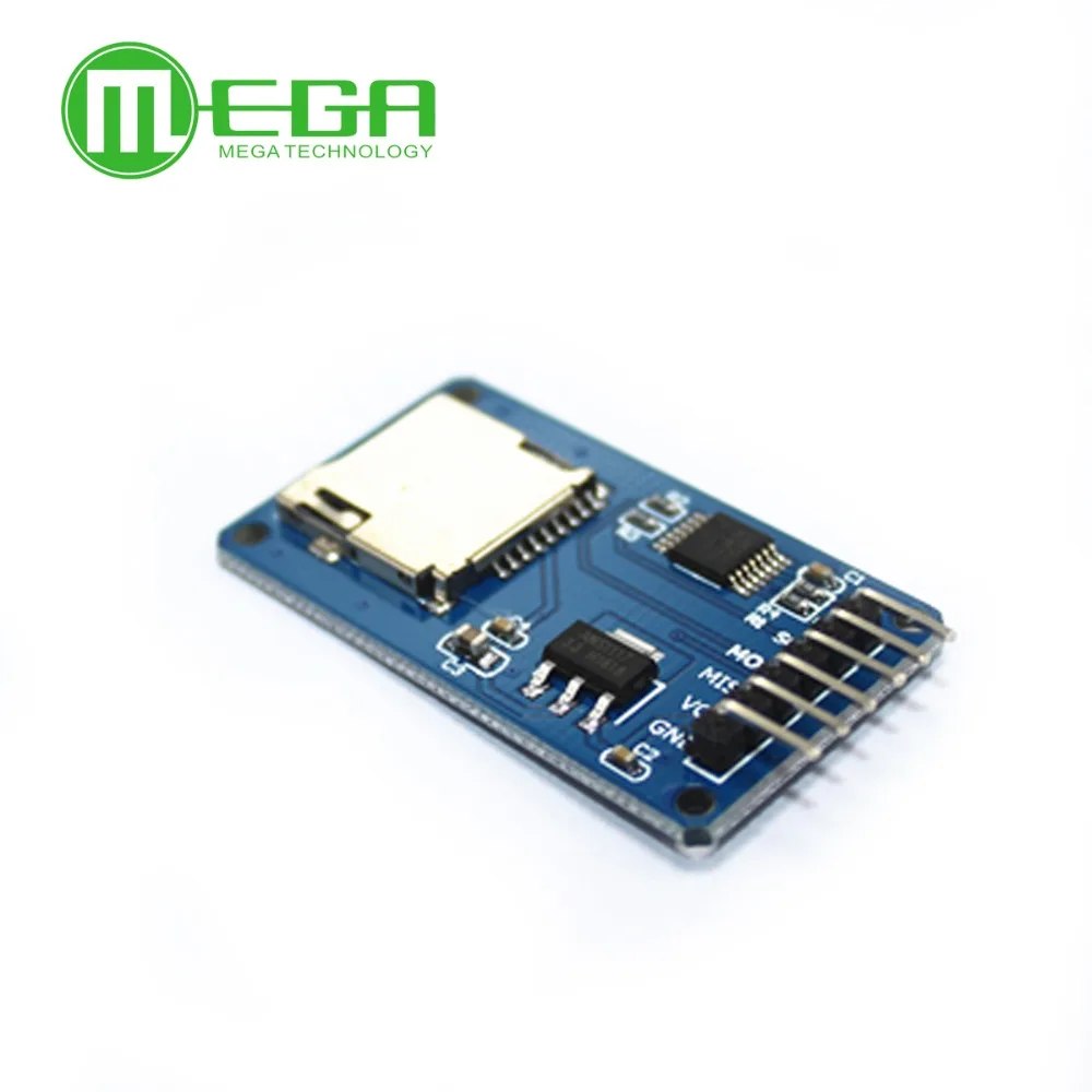 10pcs/lot Micro SD card mini TF card reader module SPI interfaces with level converter chip for arduino