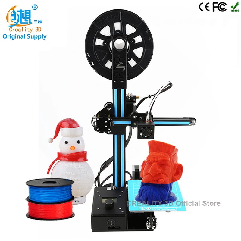2017 Newest CREALITY 3D Cheap Color 3D Printer Metal Ender 2 Large 3D Printing Size DIY