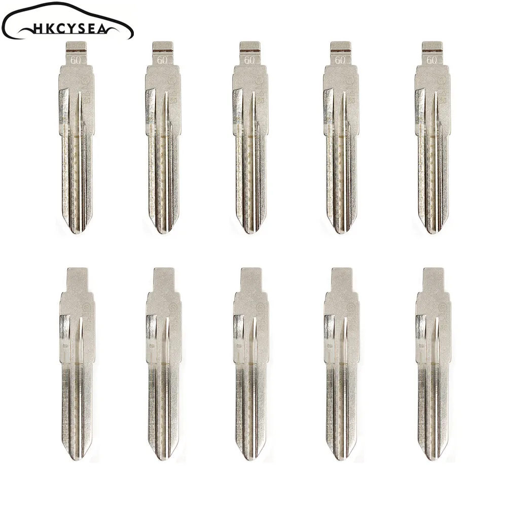 

HKCYSEA NO. 60 Engraved Line Lishi 2 in 1 Blank Scale Shearing Teeth Uncut Key Blade 60# GT15 for Fiat/Palio/Old Ferrari