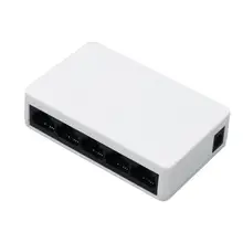 5 Порты 10/100 Мбит/с адаптивной RJ45 сетевой коммутатор сети для сети Ethernet LAN переходник штепсельная вилка стандарта США