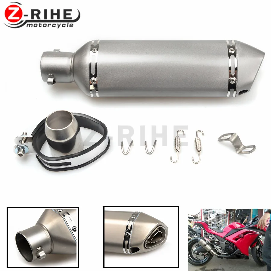 for z800 36-51mm universal Motorcycle Exhaust pipe muffler  For Yamaha FZ6 FAZER FZ6R FZ8 FZ1 FAZER XJ6 DIVERSION MT-07 FZ-