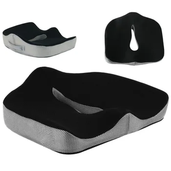 

Car Memory Foam Seat Cushion Pillow Lower Back Lumbar Pain Relief Tailbone Sciatica Sacrum Degenerating Disc Coccyx Orthopedic