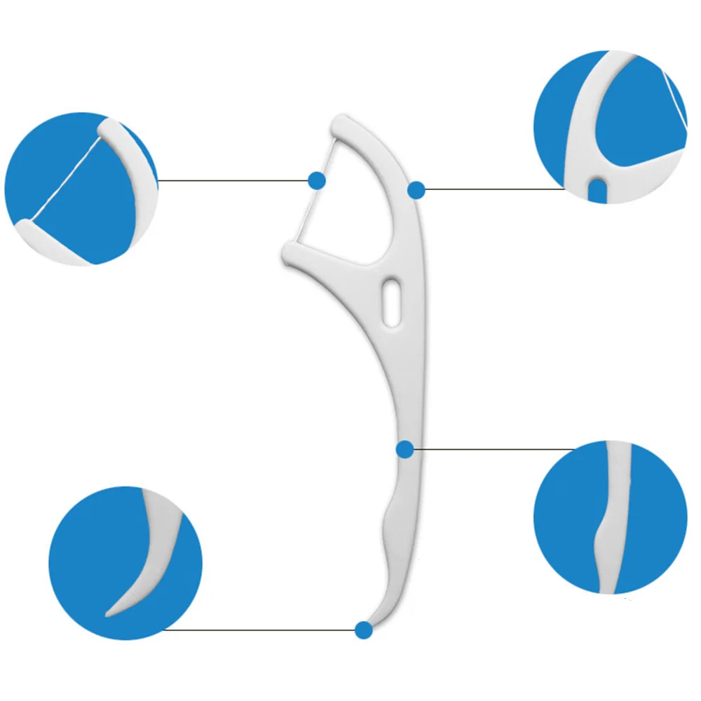 50 шт. зубная нить палочки зубочистки инструменты для чистки зубов автоматическая зубная нить Замена для ухода за полостью рта Прямая поставка