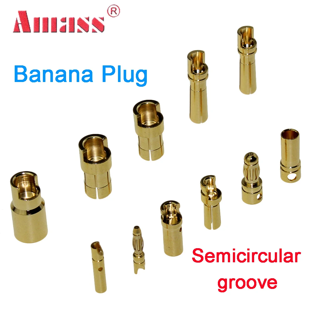 

20pcs/lot 40pcs/lot AMASS2.0mm 3.5mm 4.0mm Gold Plated Bullet Connector For RC Battery ESC And Motor Helicopter Boat Quadcopter