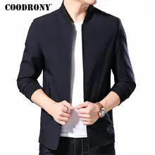 COODRONY Brand Bomber Jacket Men Casual Coat Men Clothes 2019 Autumn Winter Mnes Jackets And Coats Stand Collar Outerwear 98011 varsanol brand men s bomber jackets windbreaker coats embroidery logo baseball collar male full sleeve winter leather outerwear