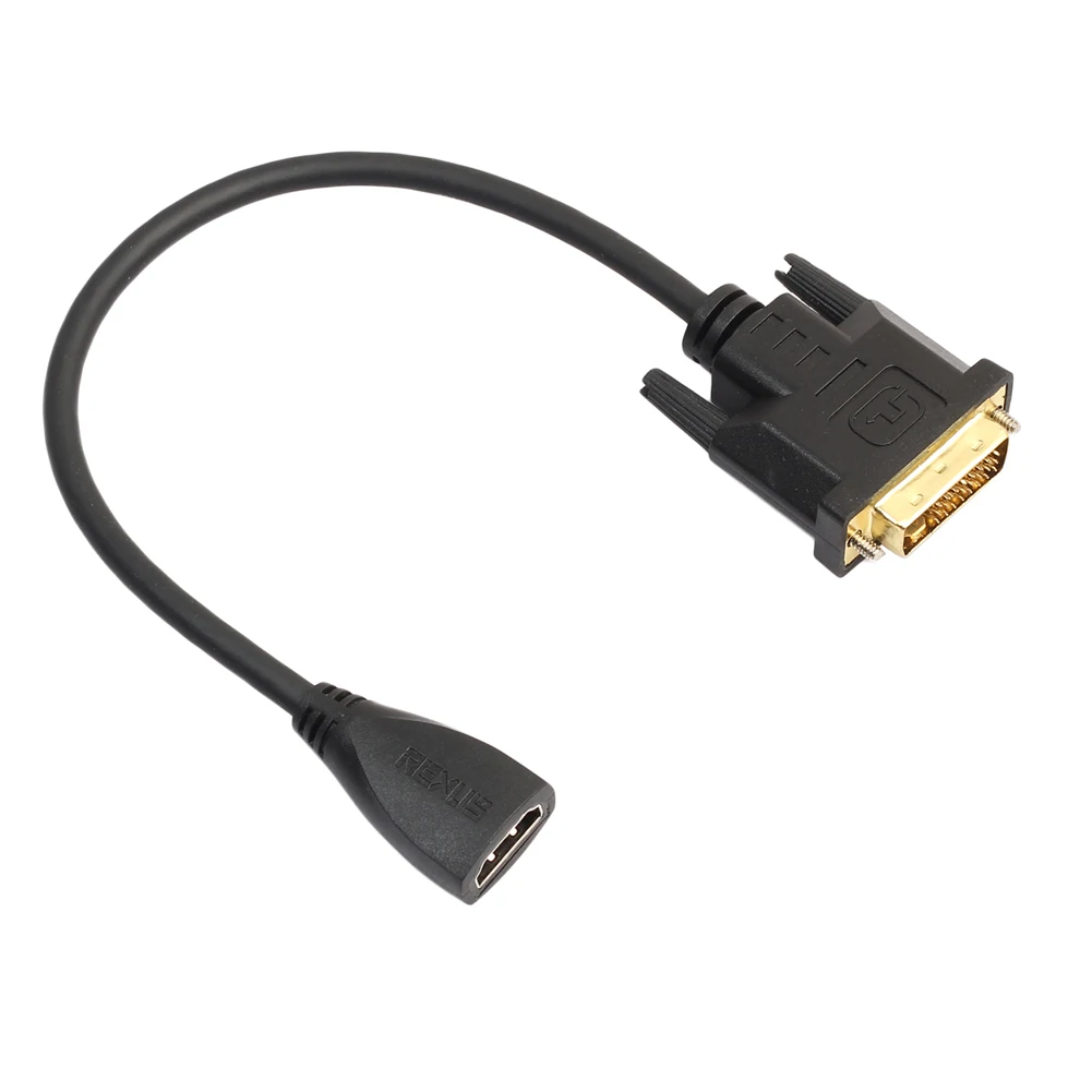 Высокоскоростной DVI-D 24+ 1 контактный штекер HDMI Женский адаптер конвертер кабель для HDTV 1080 P плазменный DVD FW1S